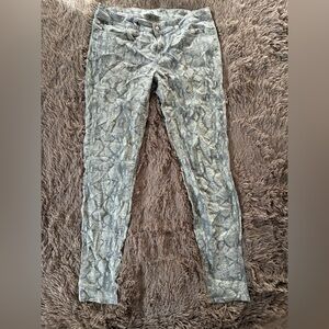 Else Gray Snake Print Skinny Jeans